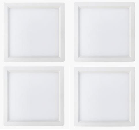 Daylight 6" Square Slim LED Recessed Light in White