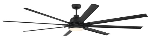Rush 84" 8-Blade Indoor/Outdoor Ceiling Fan in Flat Black
