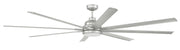Rush 84" 8-Blade Indoor/Outdoor Ceiling Fan in Painted Nickel