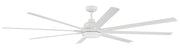 Rush 84" 8-Blade Indoor/Outdoor Ceiling Fan in White
