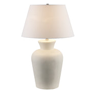 Clarisse 28" Table Lamp in White