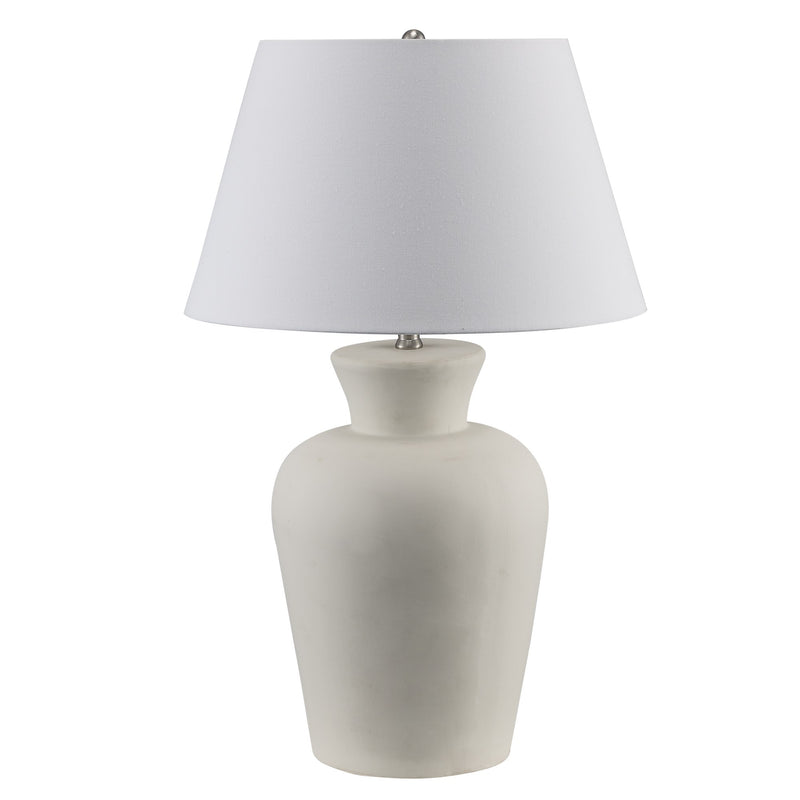Clarisse 28" Table Lamp in White