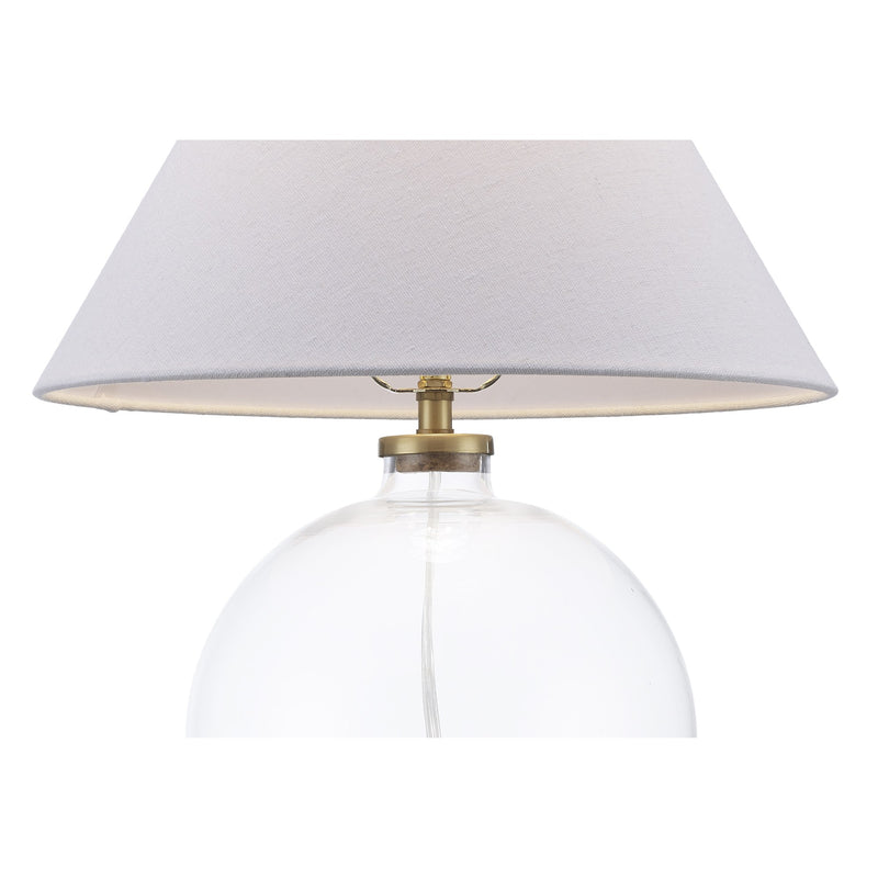 Clear Base 18.5" Table Lamp in Clear
