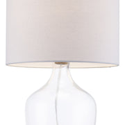 Clear Base 21" Table Lamp in Clear