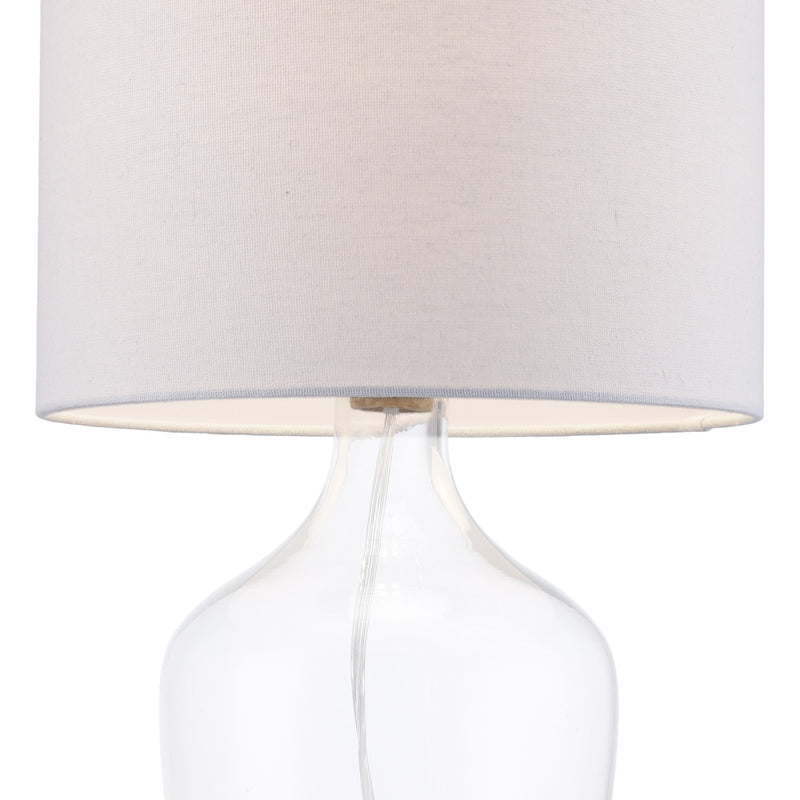 Clear Base 21" Table Lamp in Clear