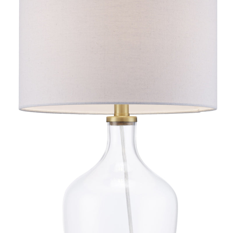 Clear Base 23" Table Lamp in Clear
