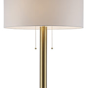 Laz 1-Light 62.5" Floor Lamp in Antique Gold