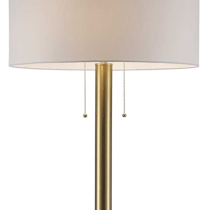 Laz 1-Light 62.5" Floor Lamp in Antique Gold