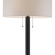Laz 1-Light 62.5" Floor Lamp in Black