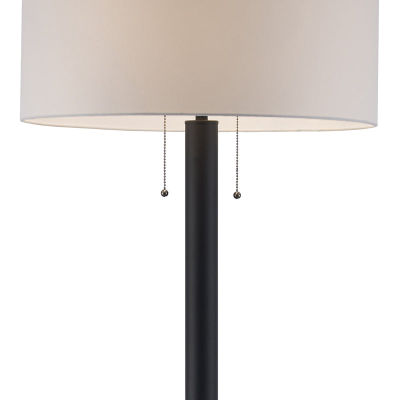 Laz 1-Light 62.5" Floor Lamp in Black