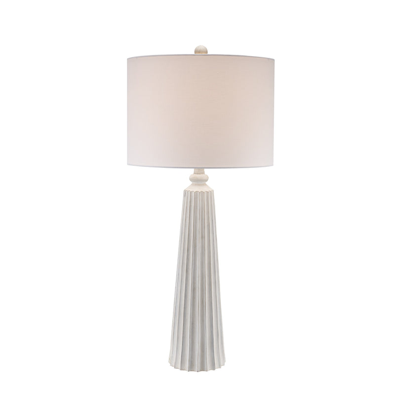 Higgins 1-Light 19" Table Lamp in White
