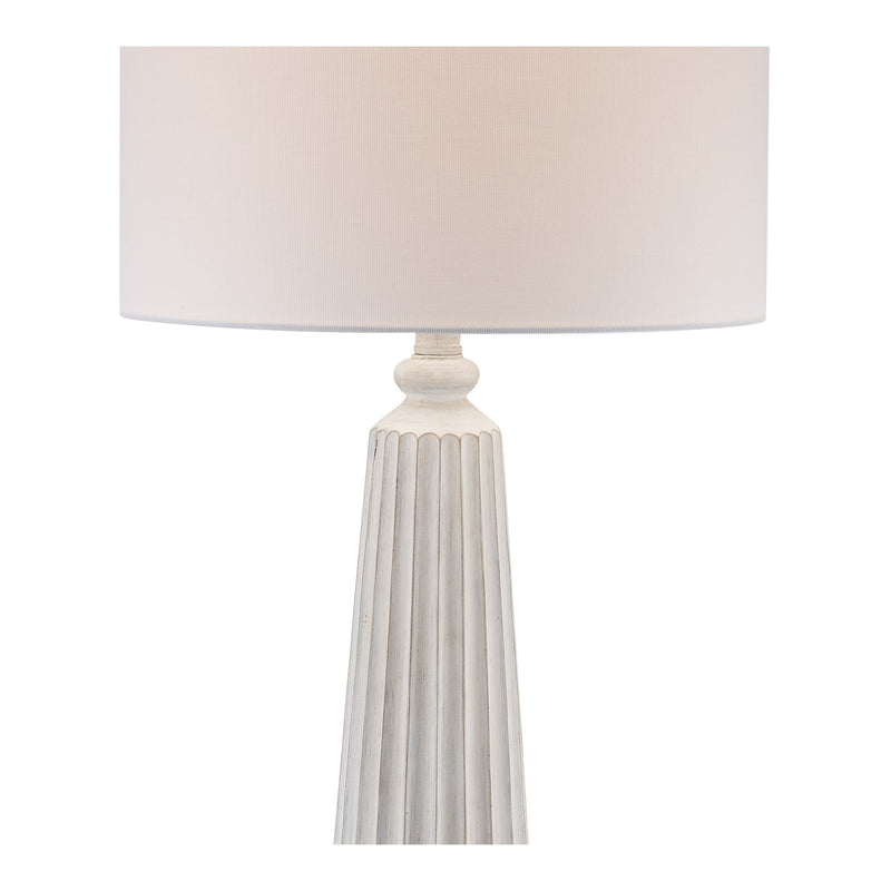 Higgins 1-Light 19" Table Lamp in White