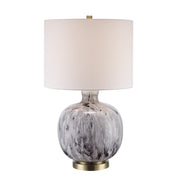 Dee 14" Accent Table Lamp in Blue / Gray