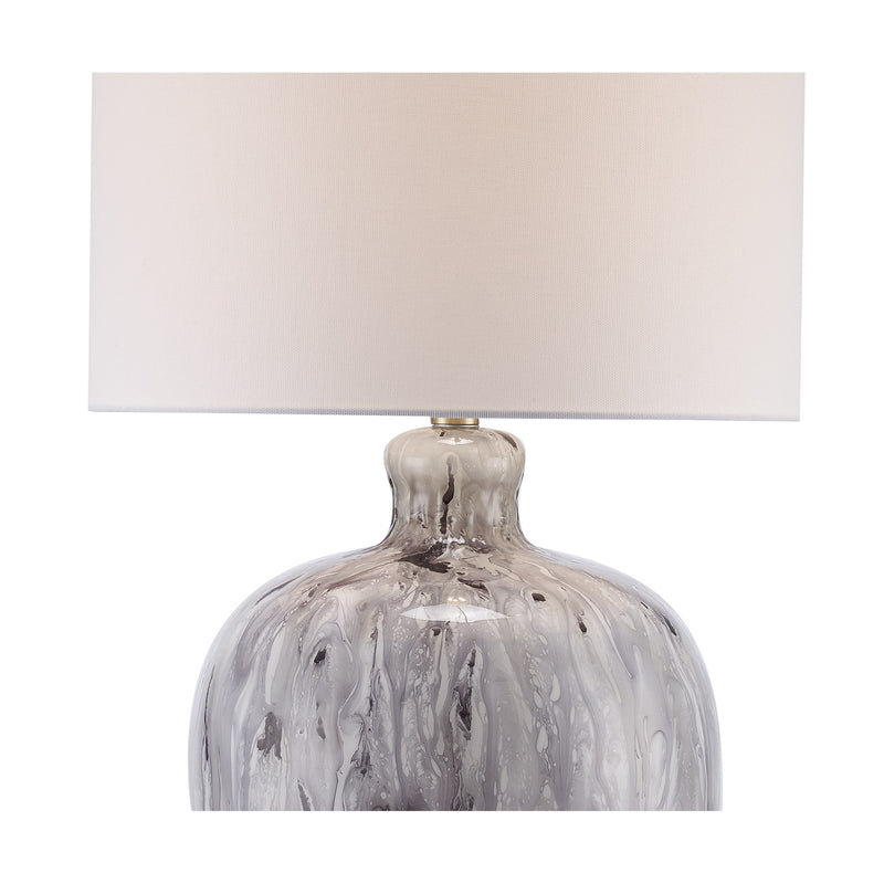 Dee 14" Accent Table Lamp in Blue / Gray