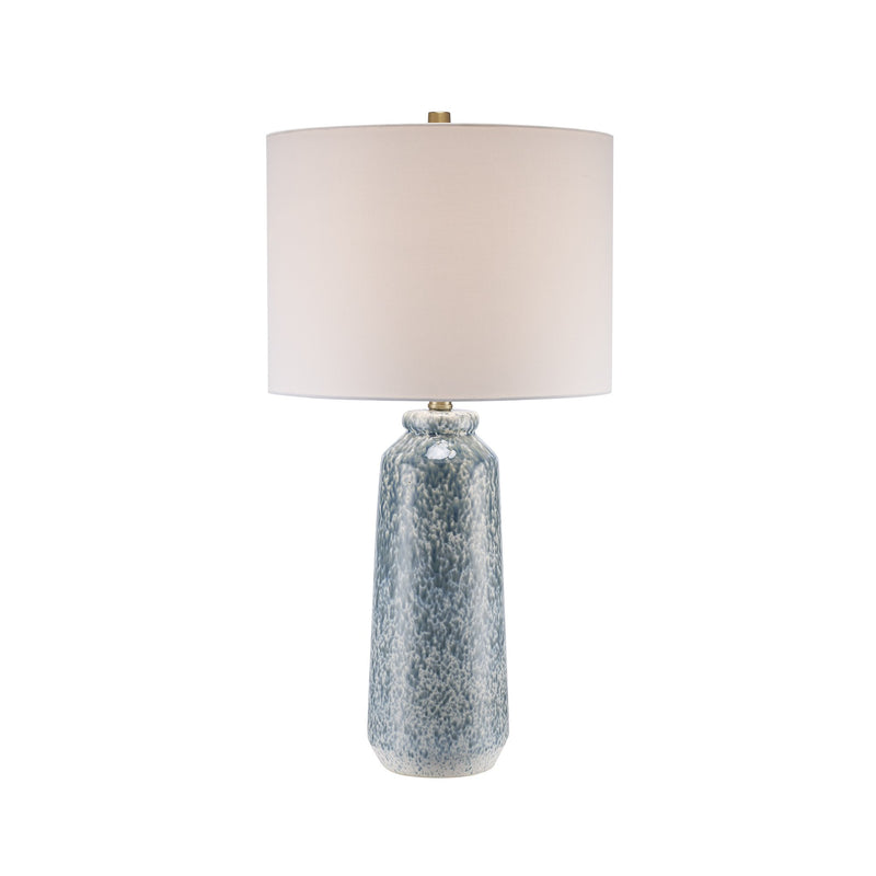 Stonewell 16" Blue Ceramic Table Lamp in Blue