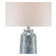 Stonewell 16" Blue Ceramic Table Lamp in Blue