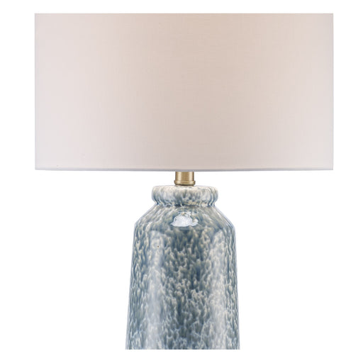 Stonewell 16" Blue Ceramic Table Lamp in Blue