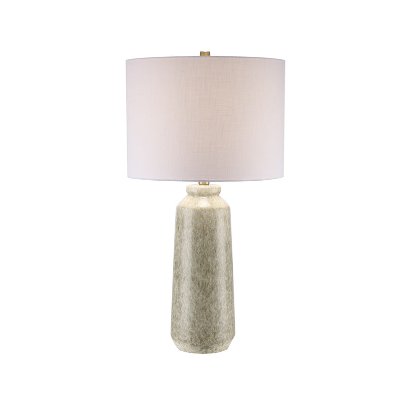 Stonewell 16" Yellow Ceramic Table Lamp in Yellow