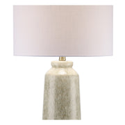 Stonewell 16" Yellow Ceramic Table Lamp in Yellow