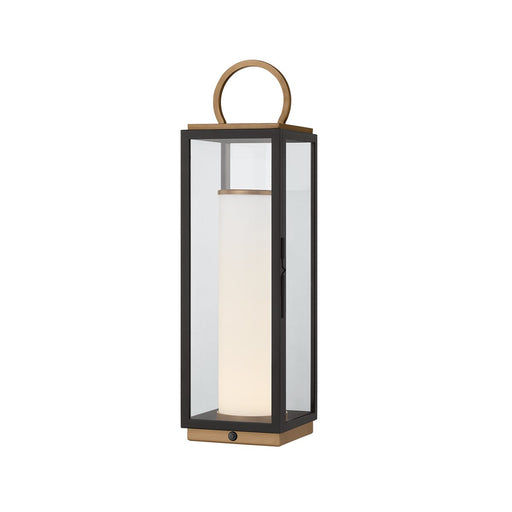 Gareth Rechargeable Table Lamp in Patina Brass / Texture Black