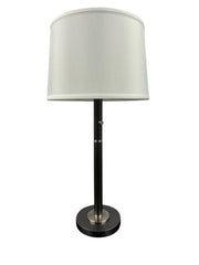 Rupert 30.5" Table Lamp with USB Port in Supreme Silver