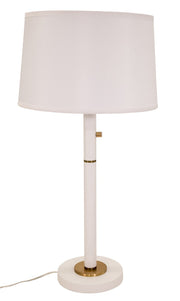 Rupert 30.5" Table Lamp with USB Port in White