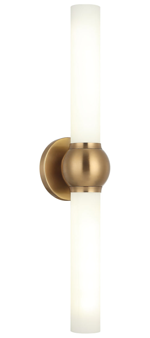 Pierce 2-Light Wall Sconce in Aged Gold Brass