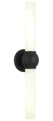 Pierce 2-Light Wall Sconce in Matte Black