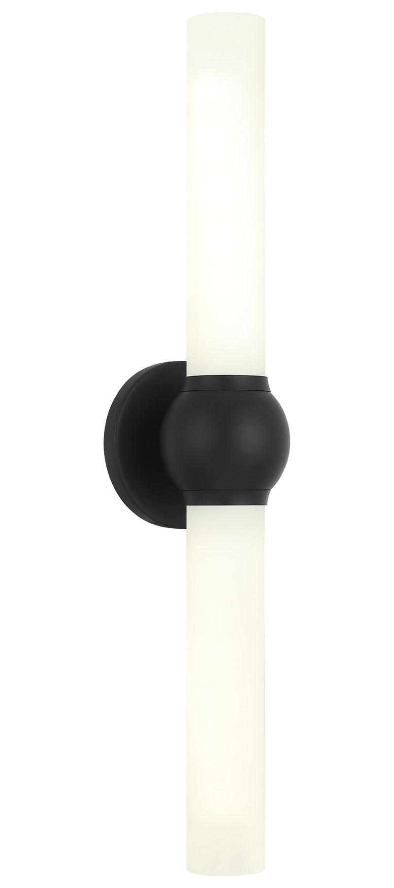 Pierce 2-Light Wall Sconce in Matte Black