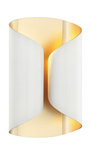 Ripcurl 7" 2-Light Wall Sconce in White