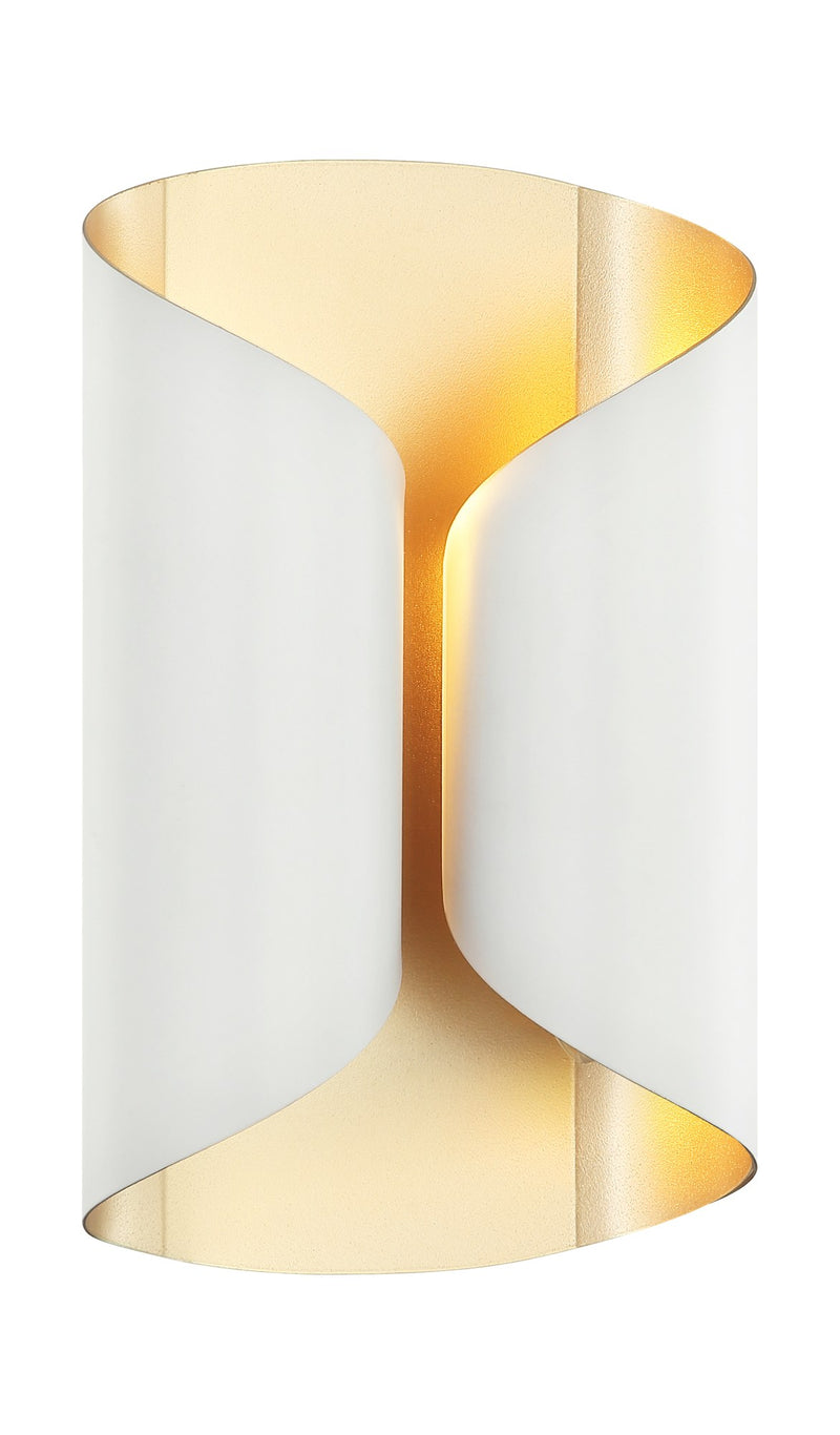Ripcurl 7" 2-Light Wall Sconce in White