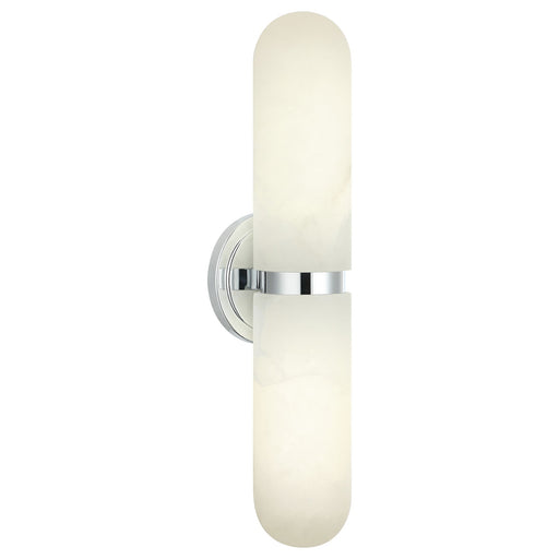 Capsula 2-Light Wall Sconce in Chrome