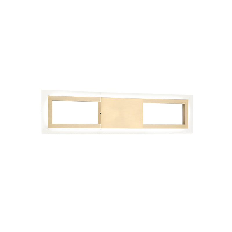 Valance 18" LED Bath Vanity Light in Aged Gold Brass
