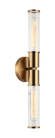 Klarice 2-Light Wall Sconce in Aged Gold Brass