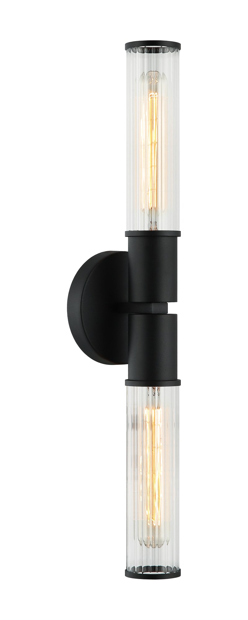 Klarice 2-Light Wall Sconce in Matte Black