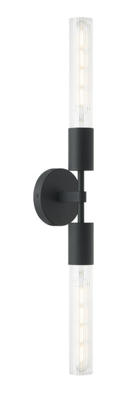 Lumière 2-Light Wall Sconce in Matte Black