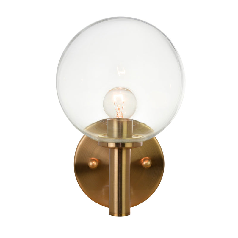 Cosmo Bath Sconce in Aged Gold Brass