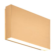 Weston 2-Light 8.5" LED Outdoor Wall Sconce in Aged Gold Brass