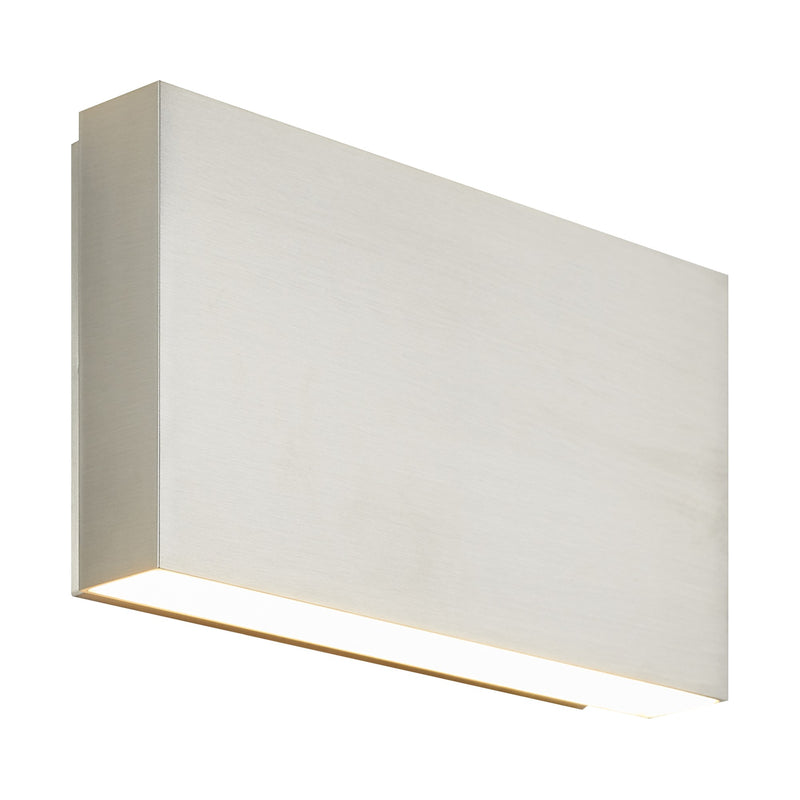 Weston 2-Light 8.5" LED Outdoor Wall Sconce in Brushed Nickel