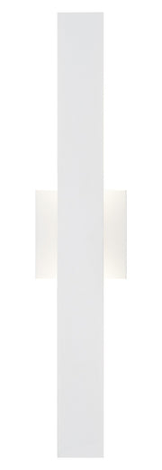 Zayden 2-Light 24" LED Outdoor Wall Sconce in Matte White