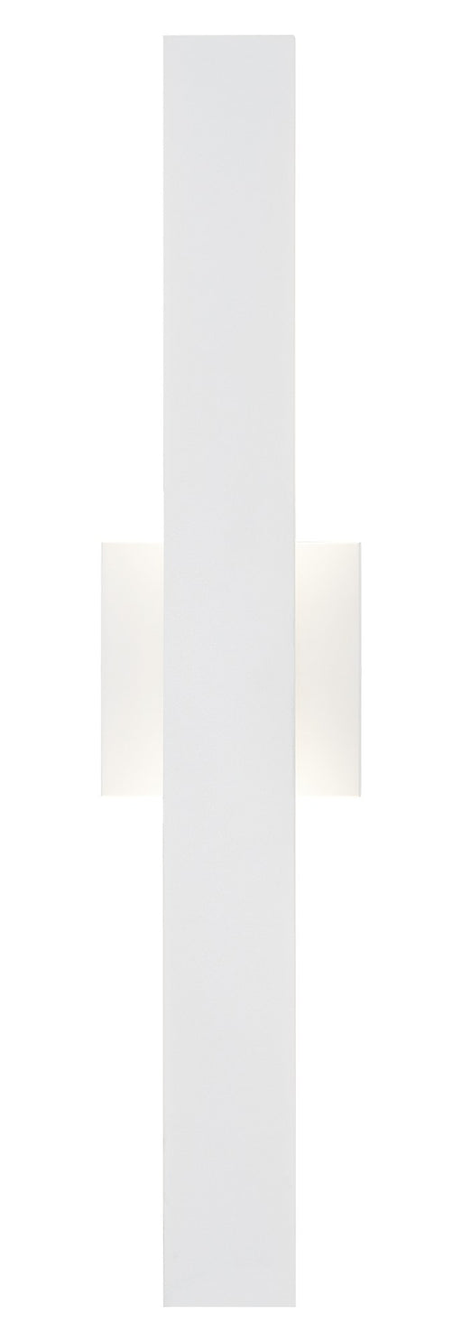 Zayden 2-Light 24" LED Outdoor Wall Sconce in Matte White
