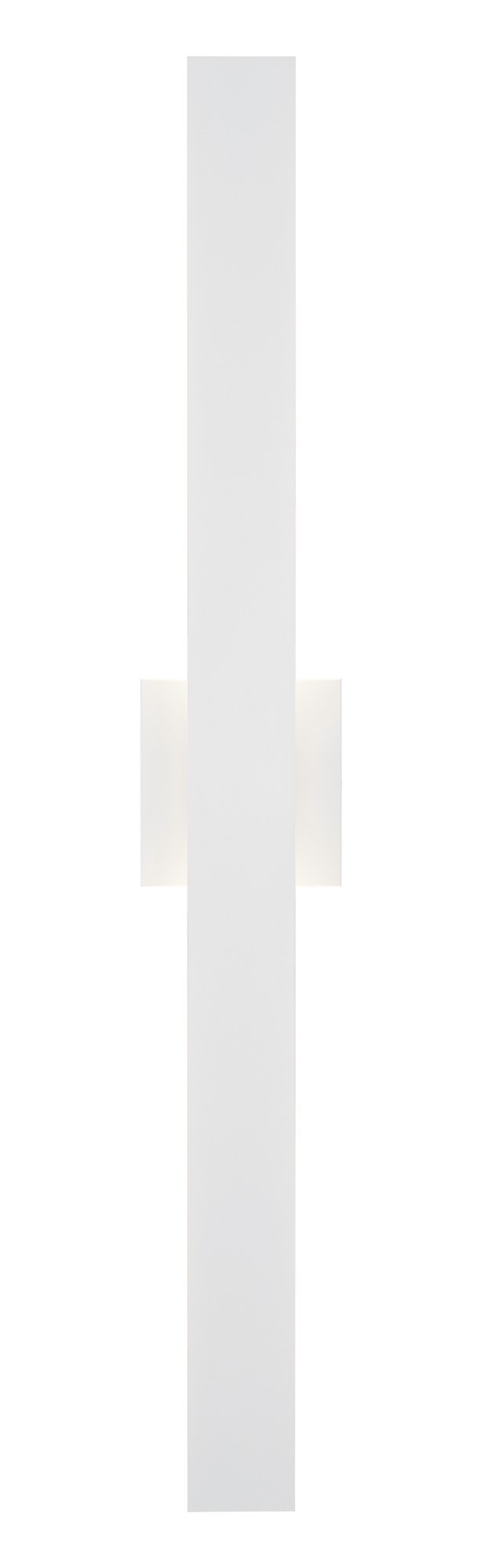 Zayden 2-Light 34" LED Outdoor Wall Sconce in Matte White