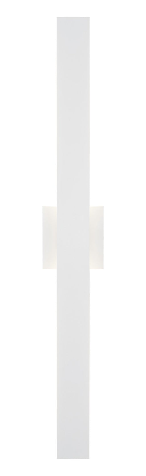 Zayden 2-Light 34" LED Outdoor Wall Sconce in Matte White