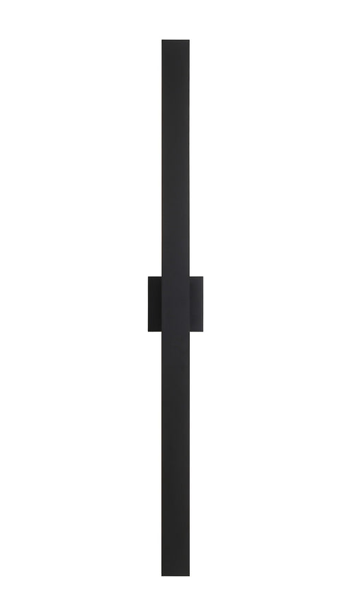 Zayden 2-Light 48" LED Outdoor Wall Sconce in Matte Black