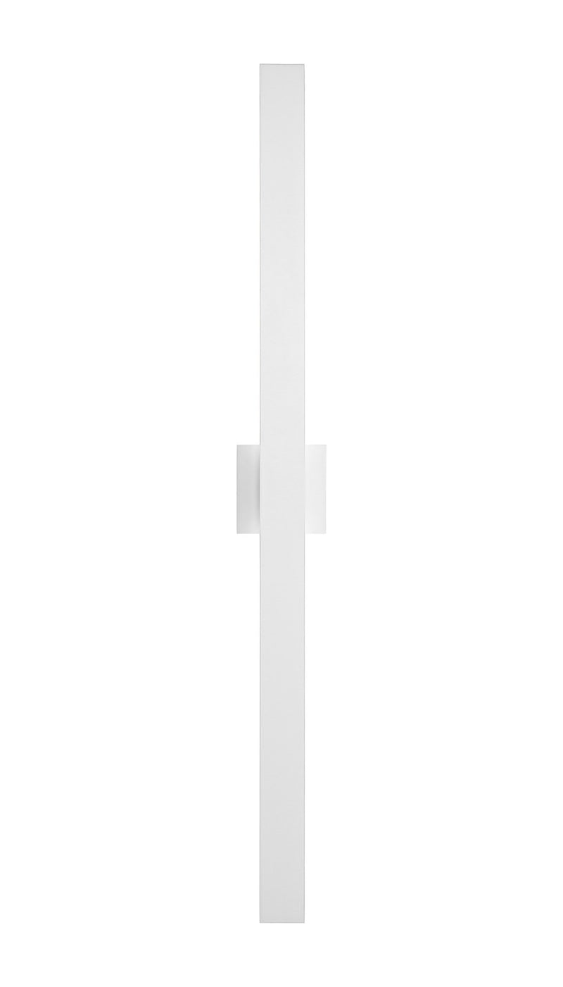 Zayden 2-Light 48" LED Outdoor Wall Sconce in Matte White