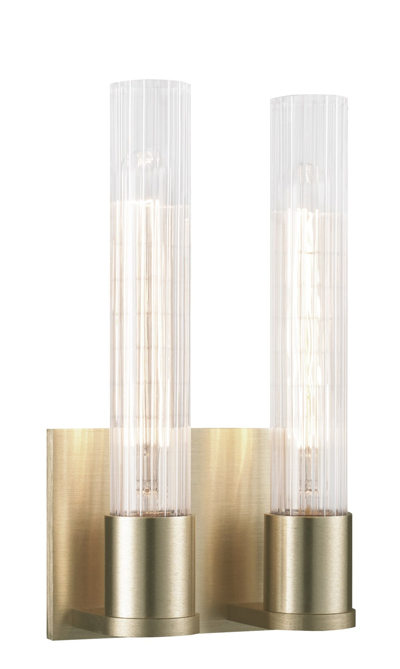 Lyndon 2-Light Bath Vanity Light in Oxidized Gold