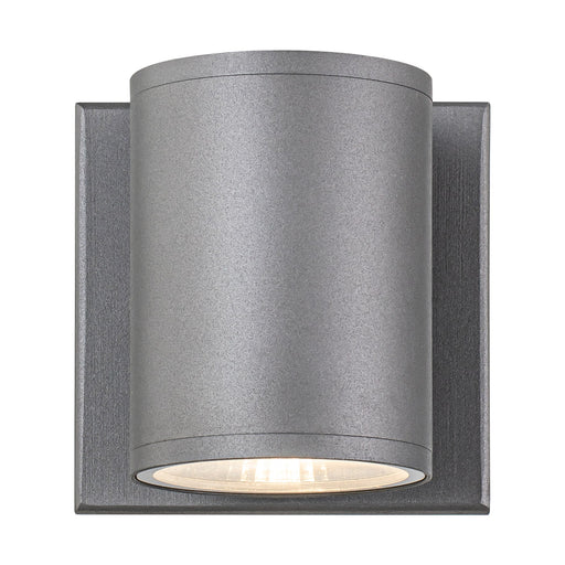 Tubular LED Outdoor Wall Sconce in Grey