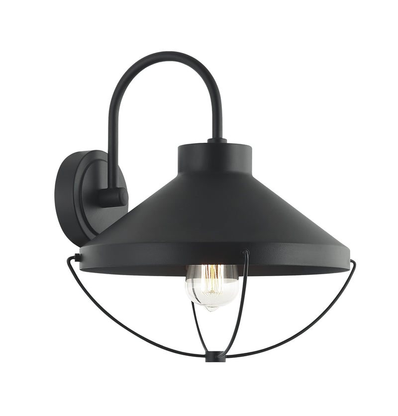 Fable 14" Outdoor Wall Sconce in Matte Black