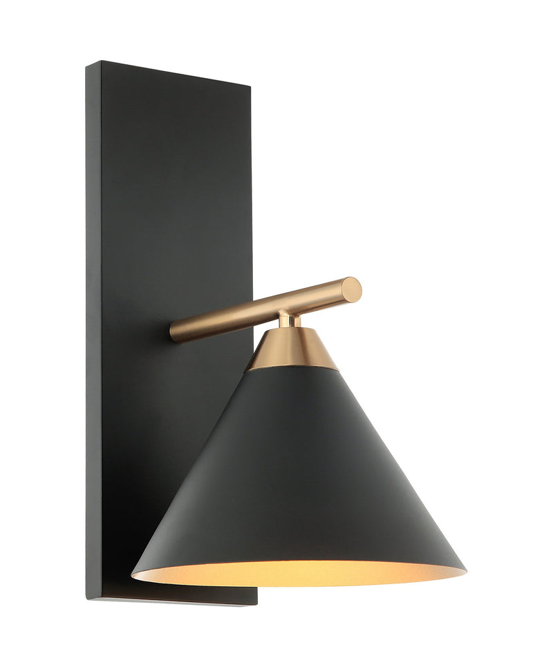 Bliss Bath Sconce in Matte Black