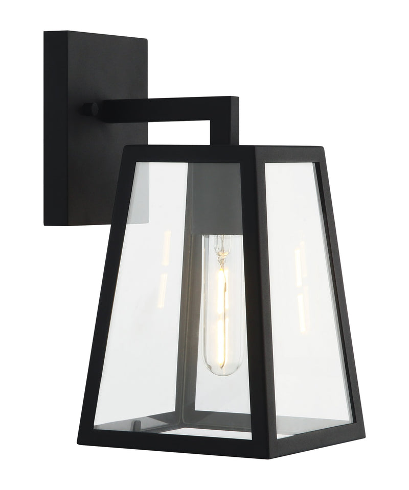 Denzil 6" Outdoor Wall Lantern in Matte Black